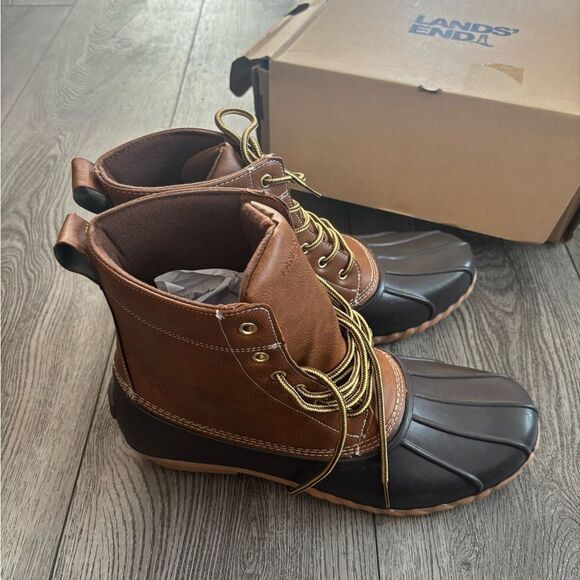 Lands’ end Brown and Black Duck Boots - Picture 4 of 7